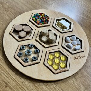 Sorter HEKSAGONY z panelami sensorycznymi MINI ART