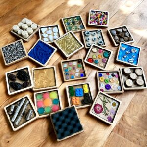 SENSORKI - mini panele sensoryczne w kształcie kwadratu