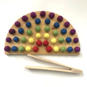 TĘCZA – sorter, wysypywanka drewniana  - ZESTAW