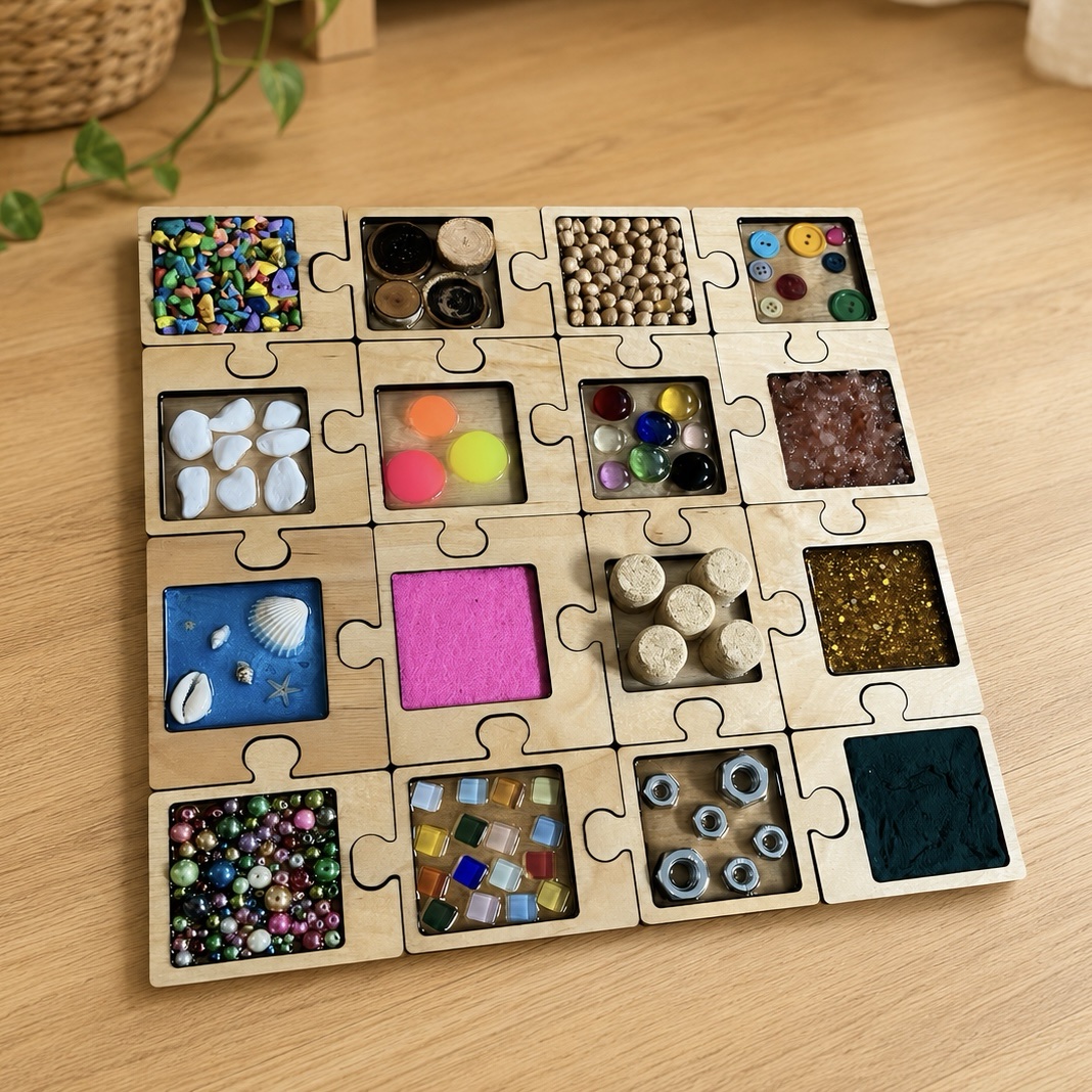 Puzzle Sensoryczne - układanka 16-elementowa