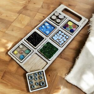 Panele sensoryczne kwadratowe z tacą zestaw