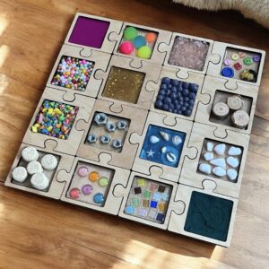 Puzzle Sensoryczne - układanka 16-elementowa