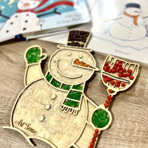 BAŁWAN - drewniana wysypywanka sensoryczna wersja 1