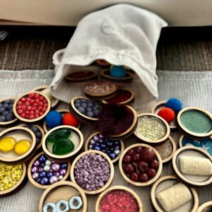 MEMORKI SENSORYCZNE w woreczku panele sensoryczne