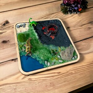 Panel tematyczny PARK JURAJSKI z wulkanem