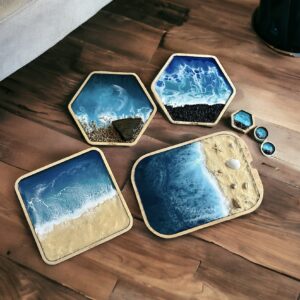 OCEAN, PLAŻA - "Morskie Opowieści" - makieta sensoryczna Montessori do odgrywania ról