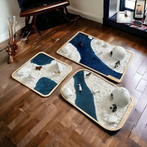 ARKTYKA - "Mroźna Kraina" - makieta sensoryczna Montessori do odgrywania ról