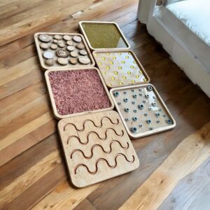 Dwustronna ścieżka sensoryczna - 6 paneli sensorycznych MAXI ART