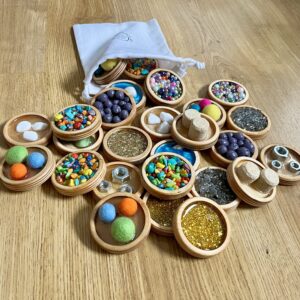 MEMORKI SENSORYCZNE w woreczku panele sensoryczne 6 cm