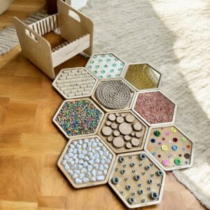 START SENSO XXL - zestaw 10 bestsellerowych paneli sensorycznych - ścieżka sensoryczna ze skrzynią