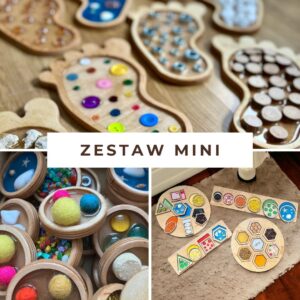 ZESTAW MINI - POMOCE SENSORYCZNE DO BAWIALNI, PRZEDSZKOLA