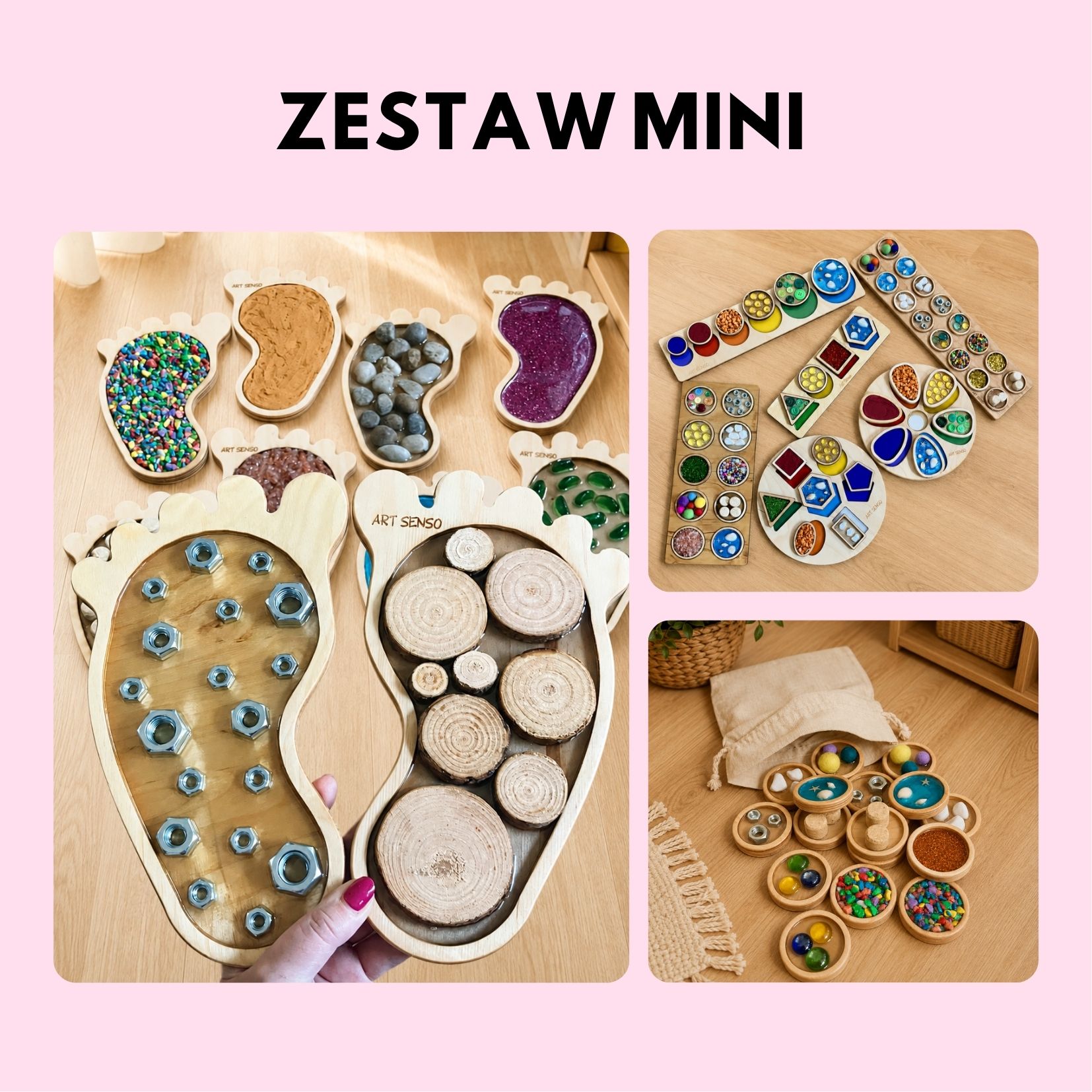 Zestaw MINI – startowy zestaw pomocy sensorycznych do bawialni, przedszkola, hotelu