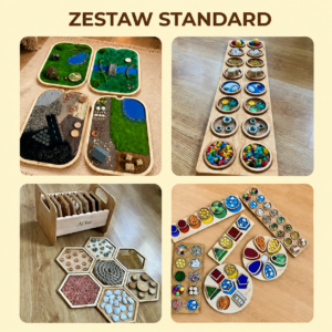 Zestaw STANDARD – uniwersalny zestaw pomocy sensorycznych do bawialni, przedszkola