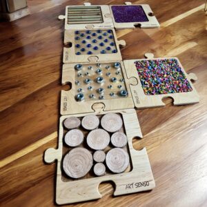Ścieżka sensoryczna PUZZLE DLA ZMYSŁÓW - stwórz własną ścieżkę sensoryczną