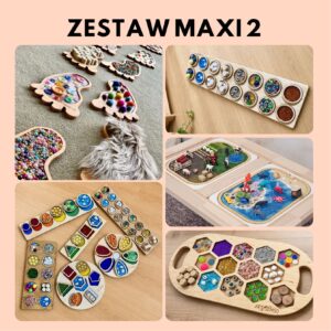Zestaw MAXI ze stopami sensorycznymi – rozbudowany zestaw pomocy sensorycznych